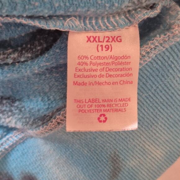 No Boundaries Tie Dye Zip Hoodie – Juniors XXL – Lightweight Hooded Jacket - Picture 12 of 12